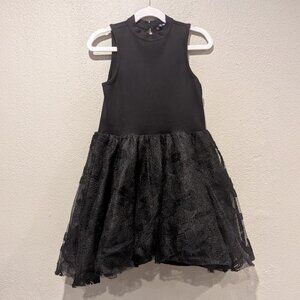 Miss Behave Girls * Black Fit & Flare Halter Dress – Size 8 🖤✨